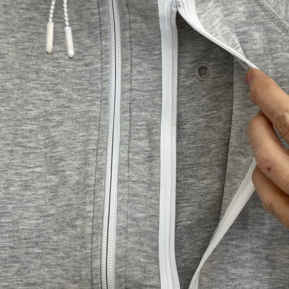 Nike Tech Fleece Moto Cape Jacket Womens XL Gray Running Athletic Athleisure - Picture 7 of 13